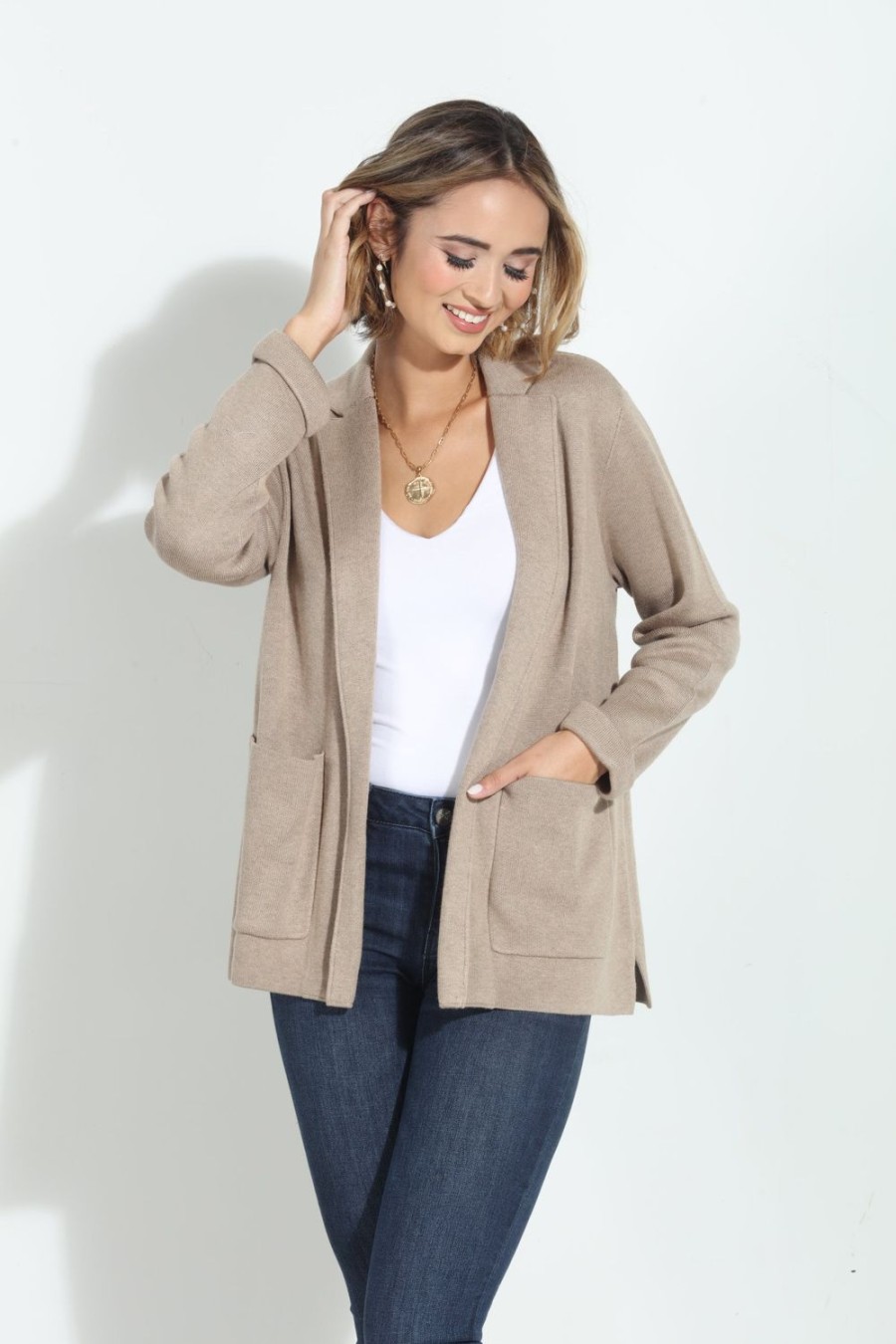 Clothing Veronica M Jackets + Blazers | Splendid Estelle Jacket- Heather Camel