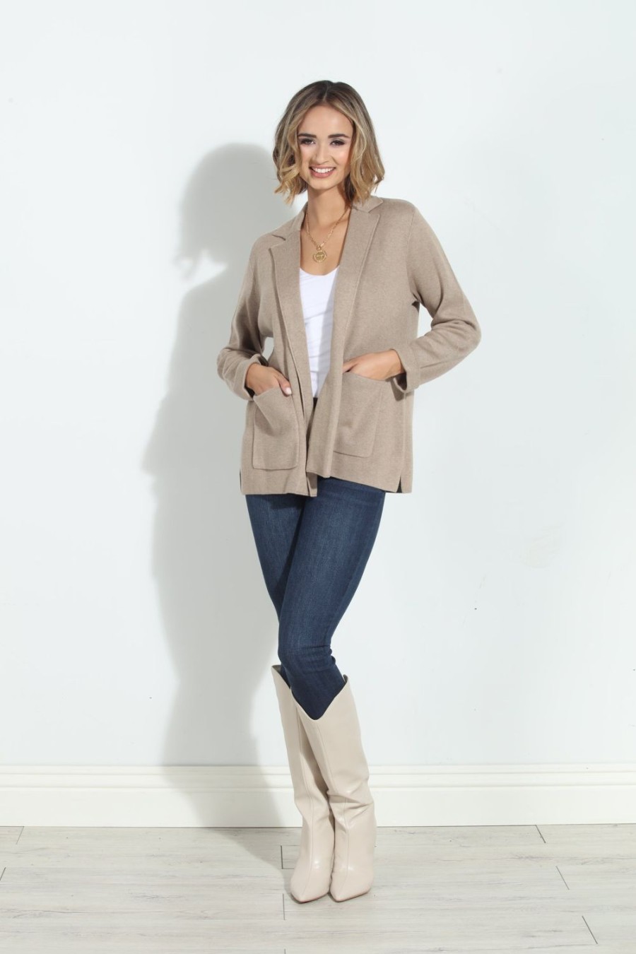 Clothing Veronica M Jackets + Blazers | Splendid Estelle Jacket- Heather Camel