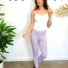 Vacation Veronica M | Lilac Ponti Stretch Legging Pant