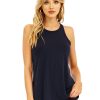 Clothing Veronica M Longer Length Tops | Navy Stretch Swing Tank-Best Seller