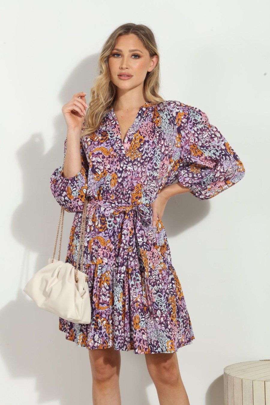 Vacation Veronica M | Ryland Poplin Dress With Belt