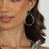 Accessories Veronica M | Gold And Mint Teardrop Earrings