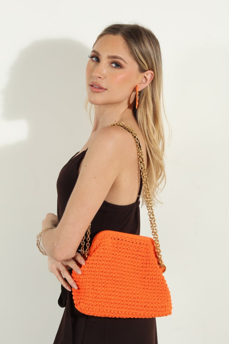 Accessories Veronica M | Clementine Woven Knit Purse