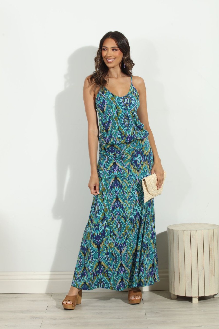 Clothing Veronica M Maxi Dresses | Duffy Stretch Drop Waist Maxi Dress