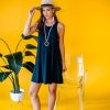 Vacation Veronica M | Navy Swing Dress - Best Seller