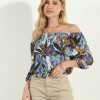 Vacation Veronica M | Stefano Stretch Ots Ruffle Top