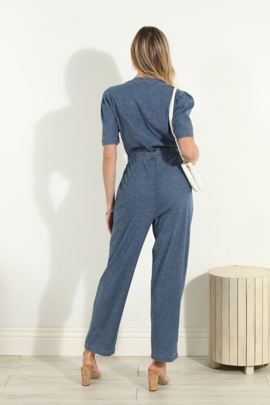 Clothing Veronica M Denim Shop | Level 99 Ella Denim Jumpsuit