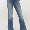 Clothing Veronica M Denim Shop | Level 99 Dahlia Mid Rise Flare Jeans - Medium Wash