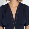 Accessories Veronica M | Gold Sun Layering Necklace