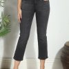 Clothing Veronica M Denim Shop | Unpublished Cropped Demi Flare Jeans -Coal