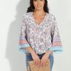 Vacation Veronica M | Prima Bell Sleeve Blouse