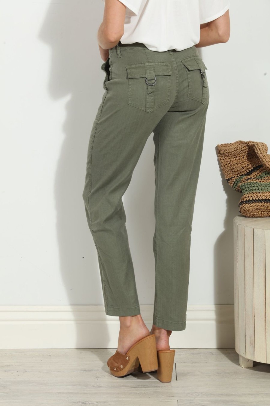 Clothing Veronica M Denim Shop | Level 99 Brennan Patch Pocket Pant