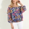 Vacation Veronica M | Brinley Ots Ruffle Smocked Top