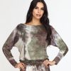 Clothing Veronica M Longer Length Tops | Jagger Tie Dye Dolman Sleeve Top-