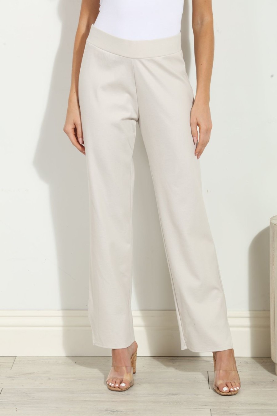 Clothing Veronica M Pants | Antique White Ponti Pants