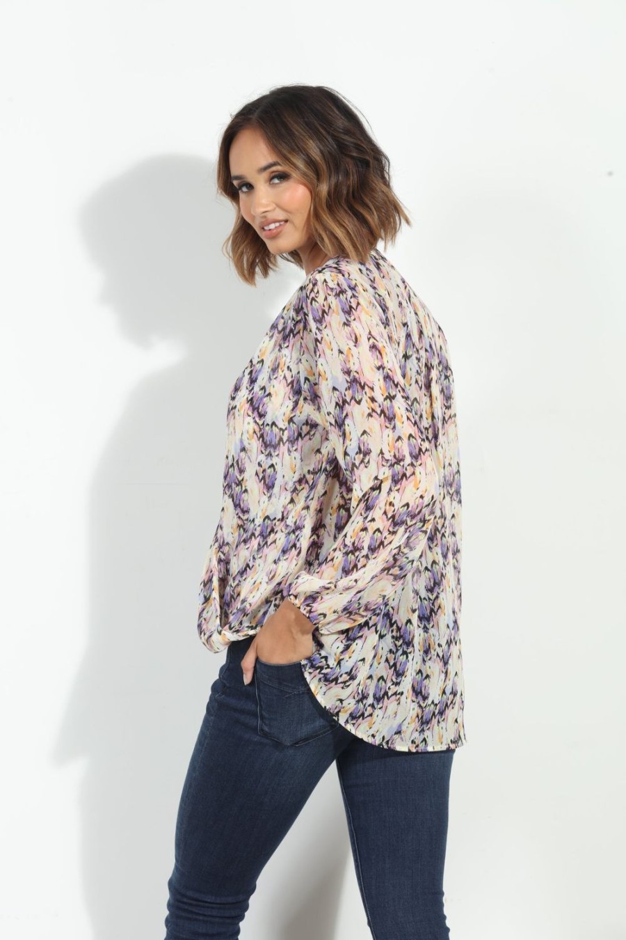 Vacation Veronica M | Addie Surplice Blouse-Best Seller